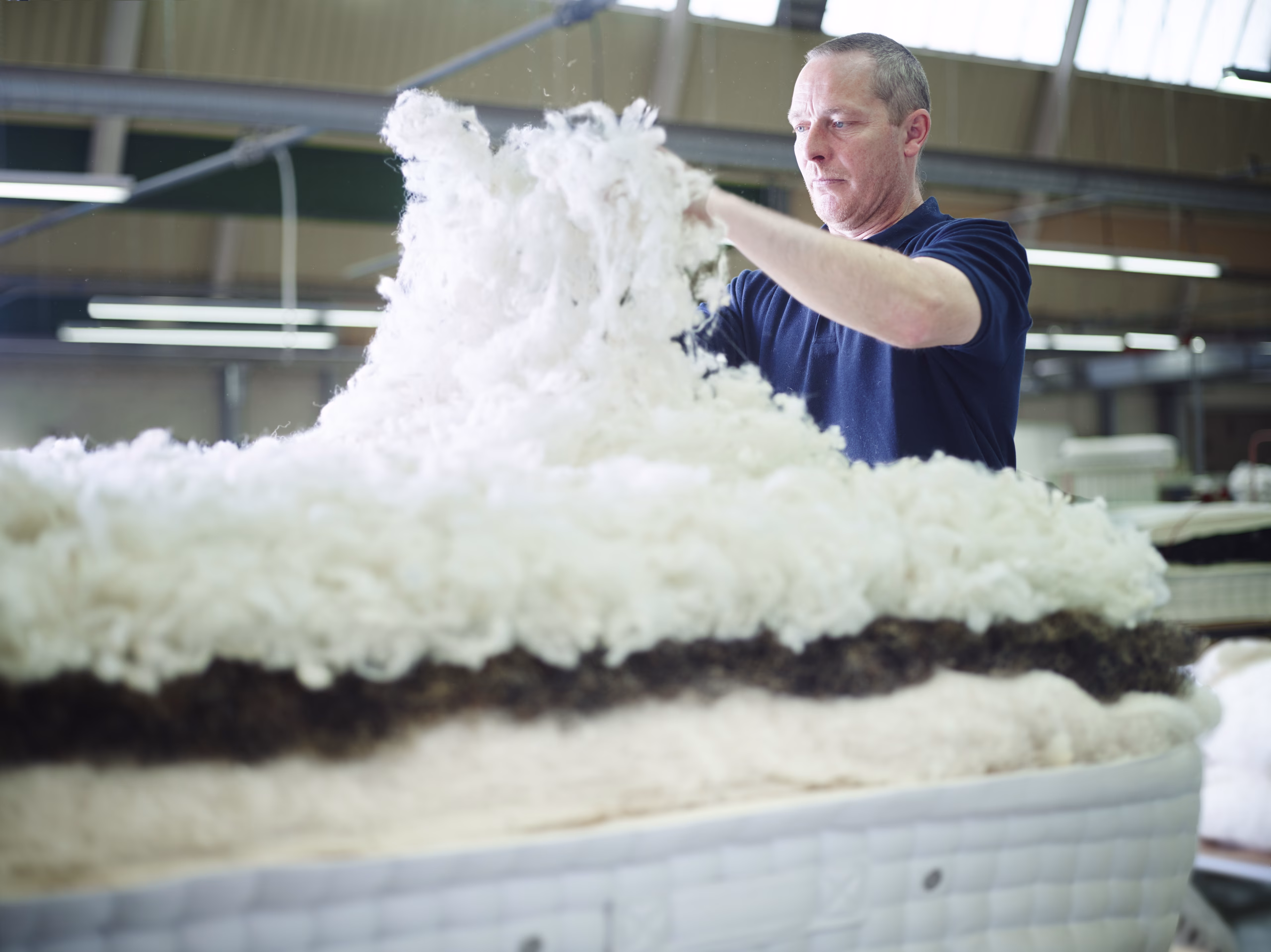 Vispring Bed - Hand teased natural fillings